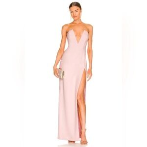 NWOT Katie May x REVOLVE Infatuation Gown in Blush